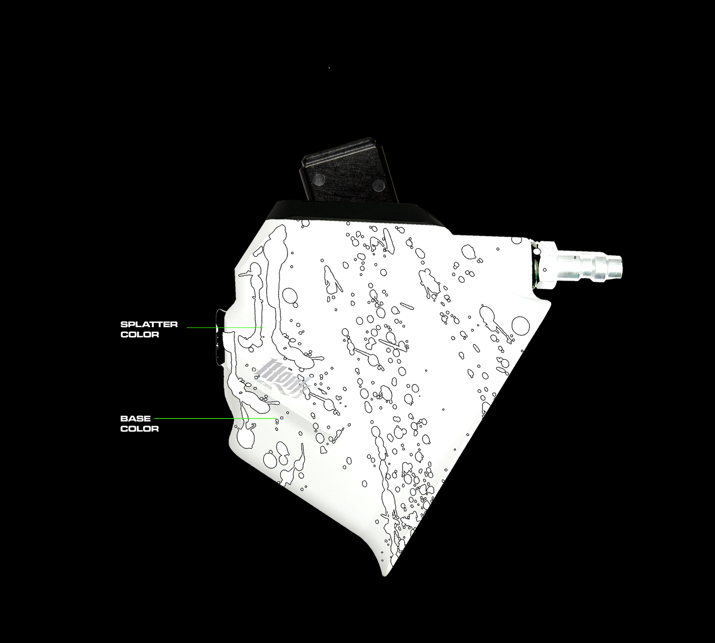 M-Adapter Aluminium Angled - Custom Splatter Colors