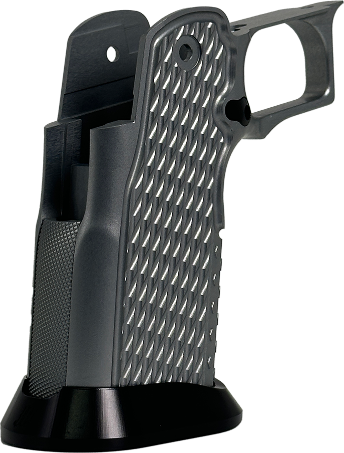 Valor MK-1P Hi Capa Grip 'Diamond' (Matte Titanium/Gloss Black)