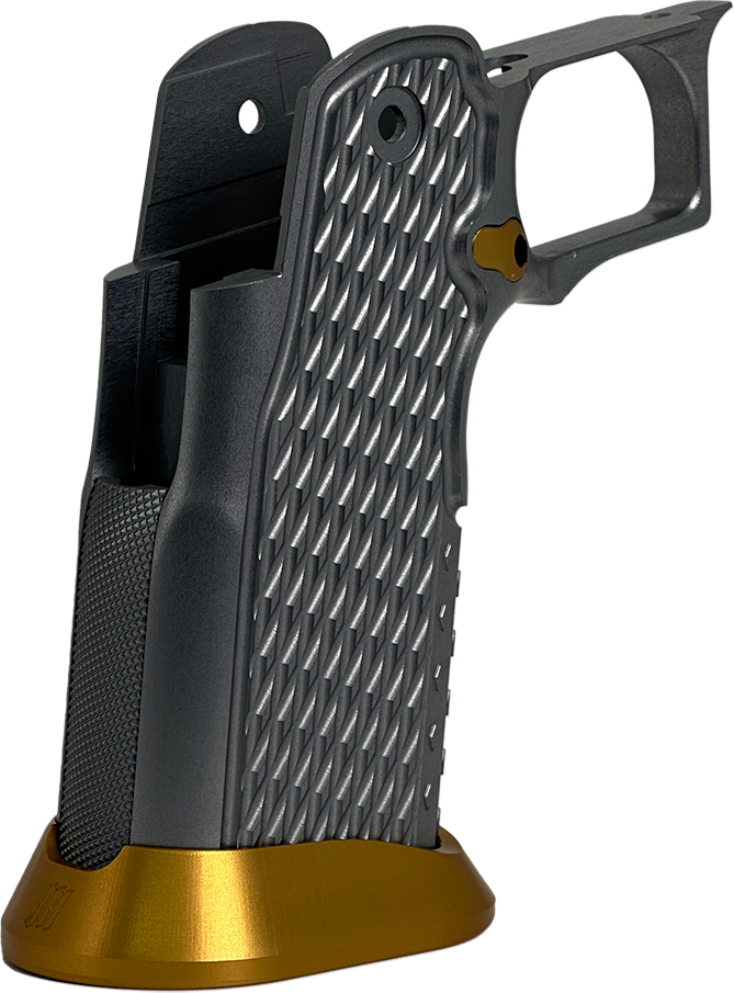 Valor MK-1P Hi Capa Grip 'Diamond' (Matte Titanium/Matte Gold)