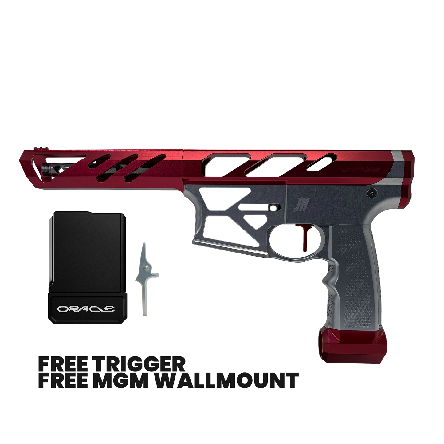 Monk's Choice M4 Receiver Set (Titanium/Red)