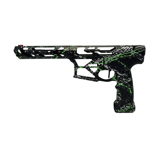 Monk's Splatter M4 - Black Base with green/white splatter