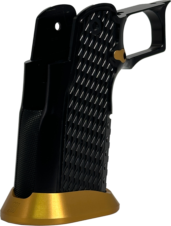 Valor MK-1P  Hi Capa Grip 'Diamond' (Gloss Black/Matte Gold)