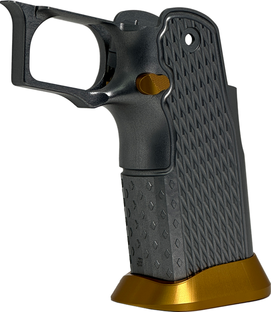 Valor MK-1P  Hi Capa Grip 'Diamond' (Matte Titanium/Matte Gold)