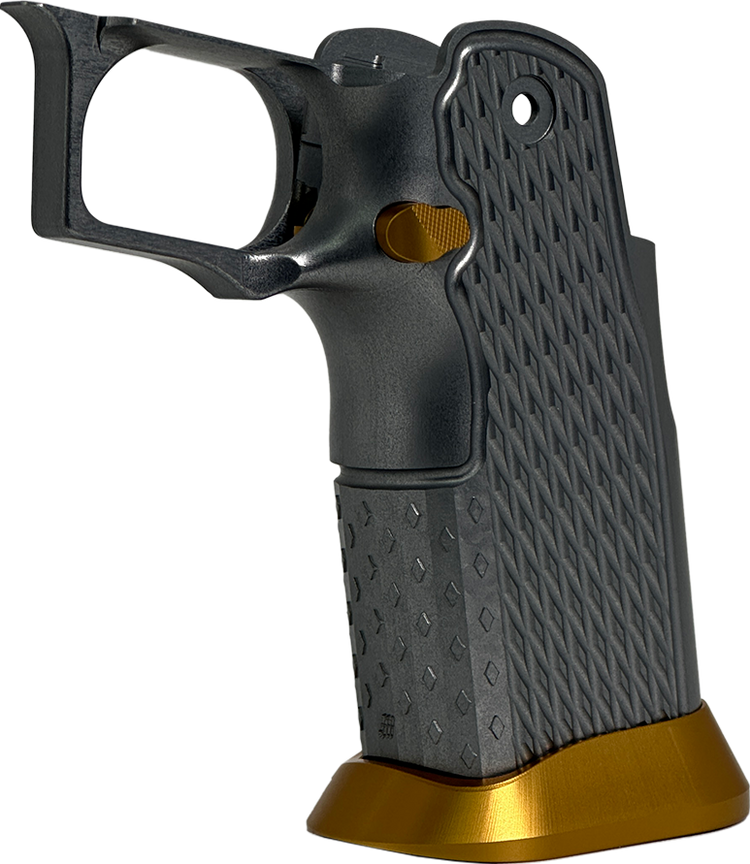 Valor MK-1P  Hi Capa Grip 'Diamond' (Matte Titanium/Matte Gold)